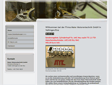 Tablet Screenshot of maier-motorentechnik.de